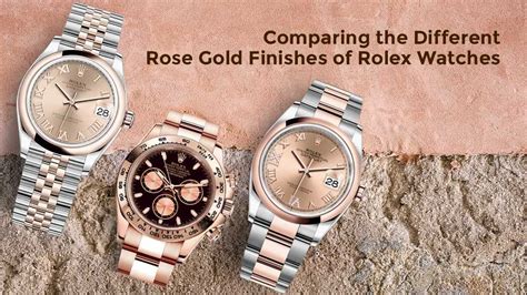 rolex argento e rosa|Comparing the Different Rose Gold Finishes of Rolex Watches.